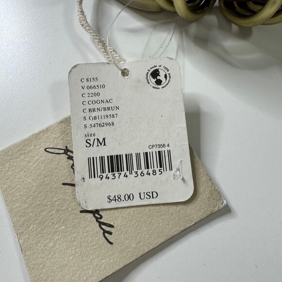 Free People Brown Belt with Gold Buckle - Picture 3 of 4